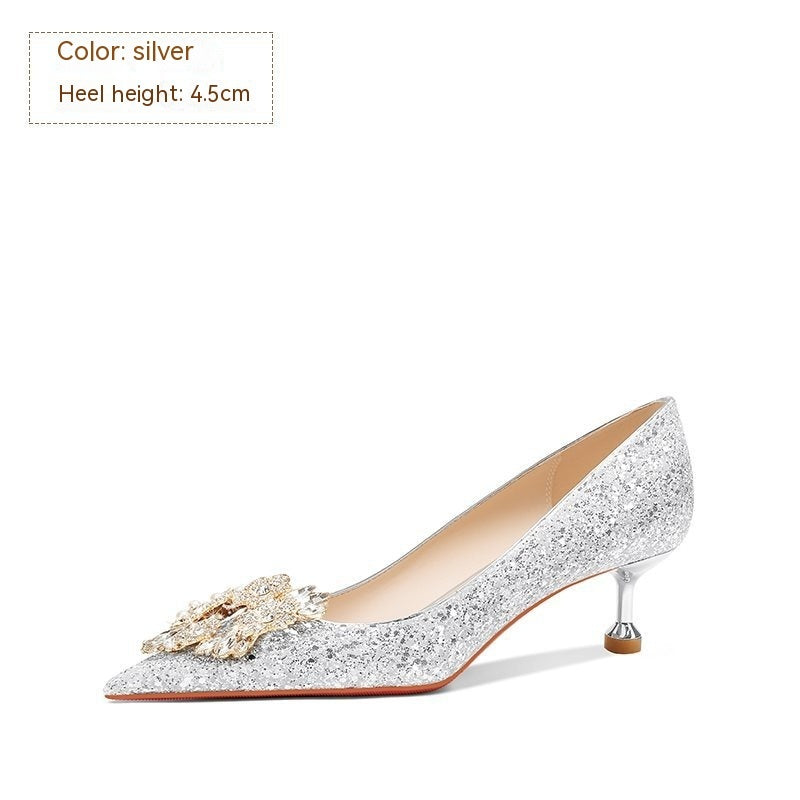 Wedding Bridal Women's Crystal High Heels