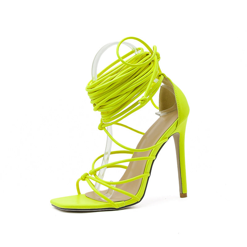 Lace-up Stiletto Roman Women's Sandals