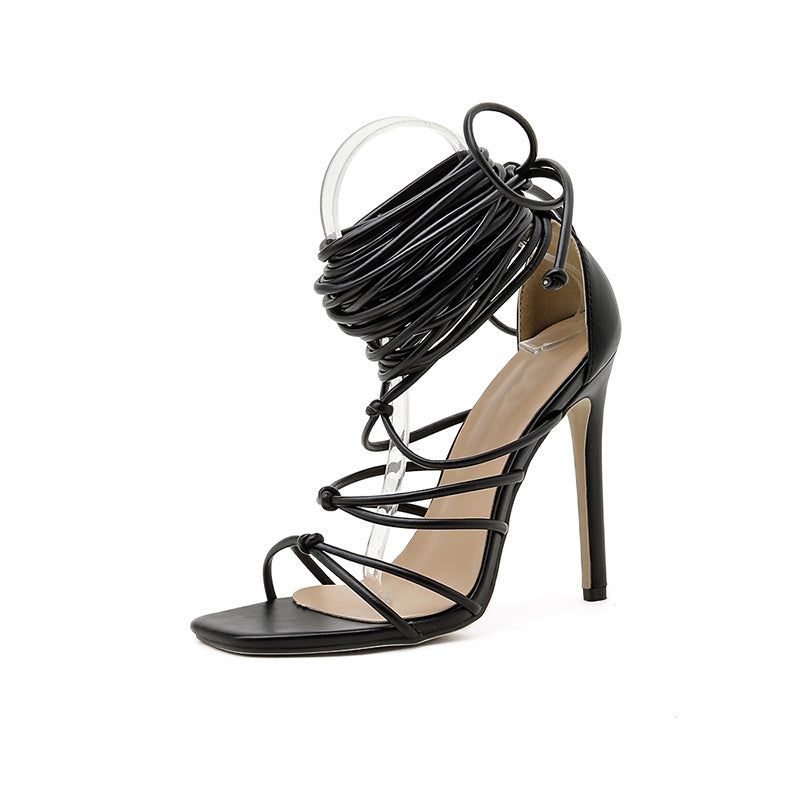 Lace-up Stiletto Roman Women's Sandals