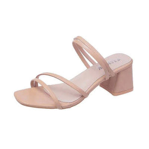 Women's Sandals Chunky Heel Ankle-strap Fairy Gentle Style High Heel Sandals