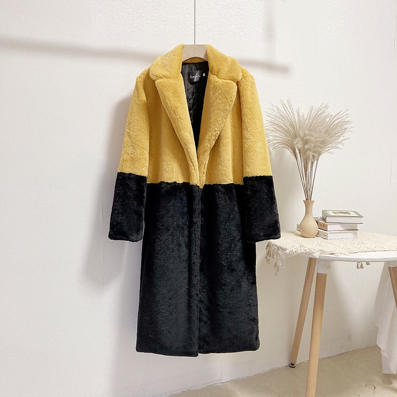 Fur Coat Extended Plus Size Women