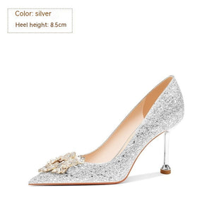 Wedding Bridal Women's Crystal High Heels