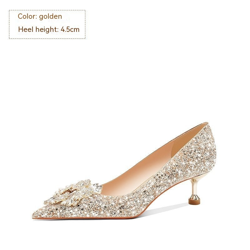 Wedding Bridal Women's Crystal High Heels