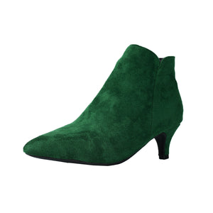 Suede Stiletto Heel Ankle Boots Pointed-toe Ankle Boots