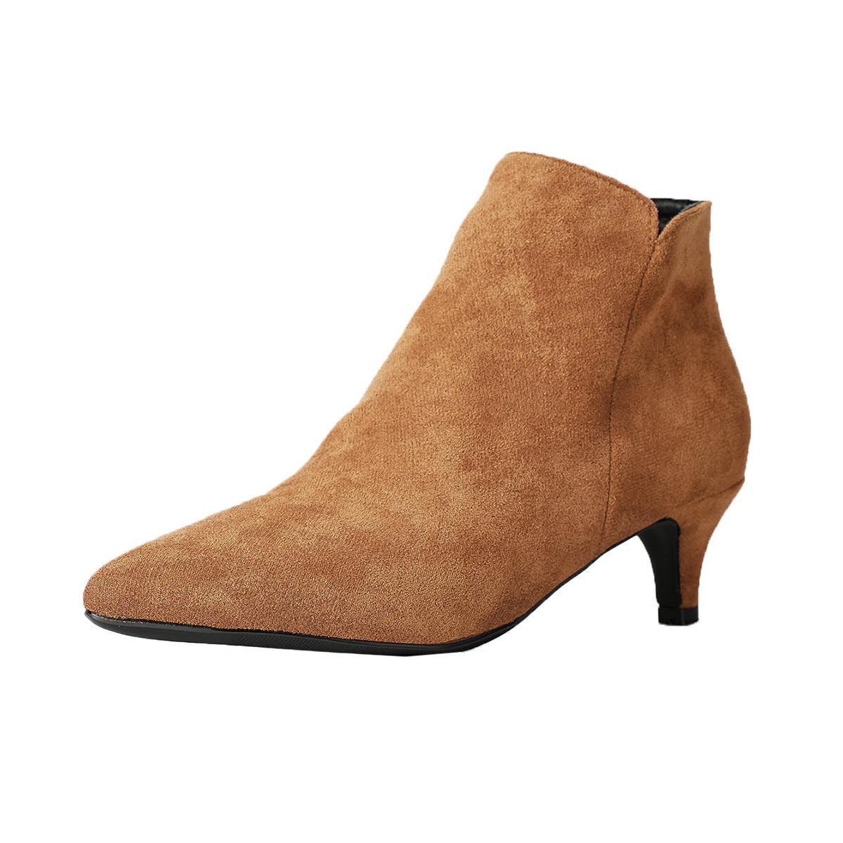 Suede Stiletto Heel Ankle Boots Pointed-toe Ankle Boots